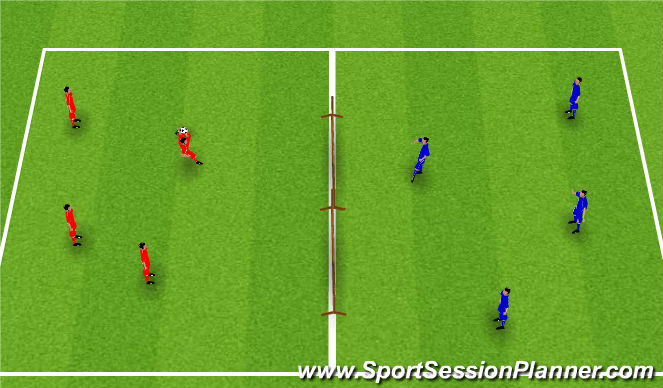 Football/Soccer Session Plan Drill (Colour): Screen 1