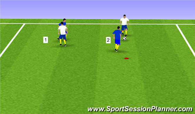 Football/Soccer Session Plan Drill (Colour): Warm Up