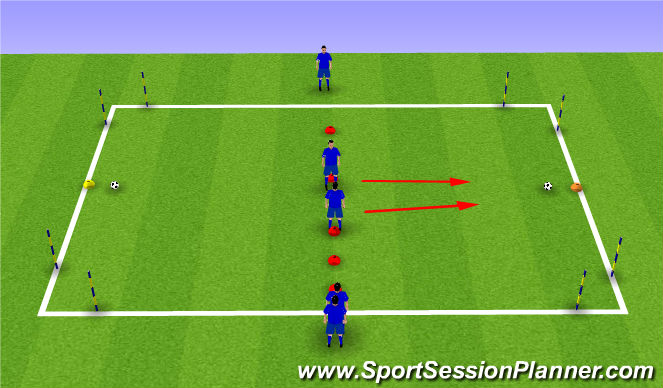 Football/Soccer Session Plan Drill (Colour): Speed 8