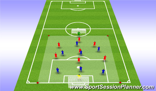 Football/Soccer Session Plan Drill (Colour): Game