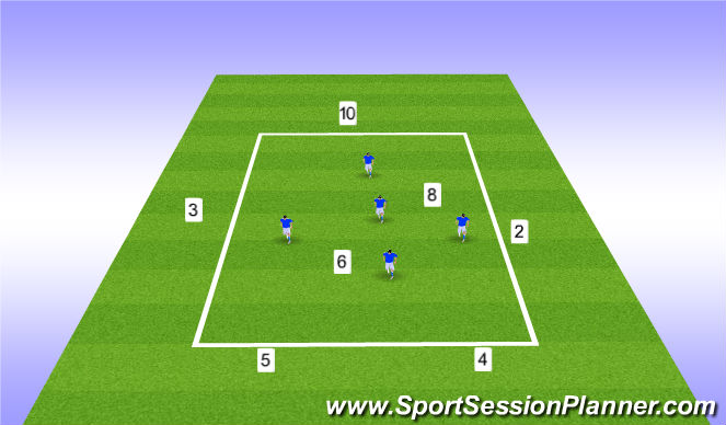 Football/Soccer Session Plan Drill (Colour): 7v5 Defensive Transition