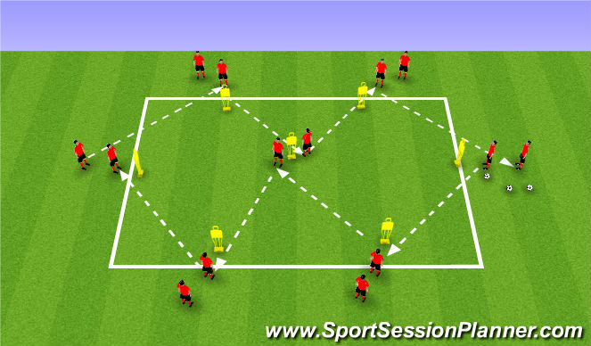 Football/Soccer Session Plan Drill (Colour): Screen 1