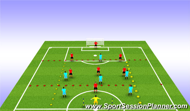 Football/Soccer Session Plan Drill (Colour): Screen 2