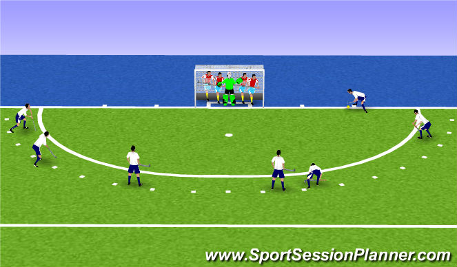 Hockey Session Plan Drill (Colour): PC Sunball (right side)