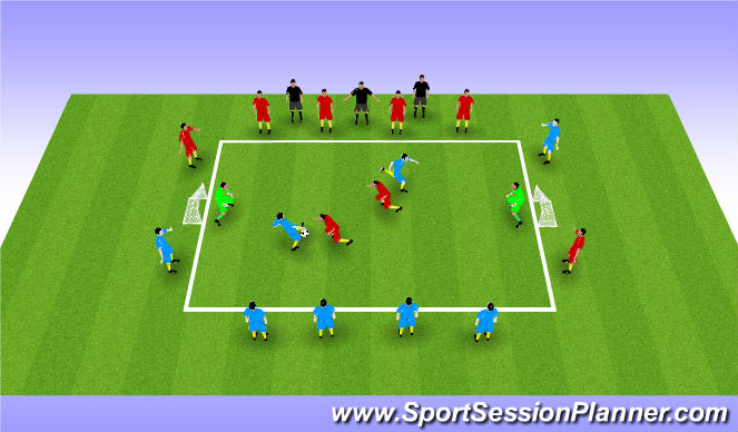Football/Soccer Session Plan Drill (Colour): Screen 1