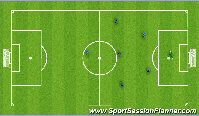 Football/Soccer Session Plan Drill (Colour): Game 1-2-3-1