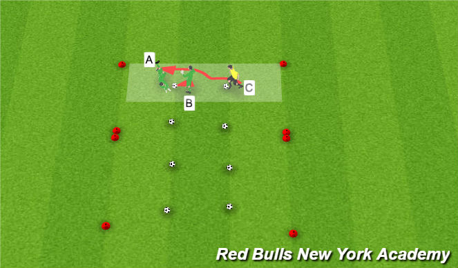 Football/Soccer Session Plan Drill (Colour): Main theme - 2