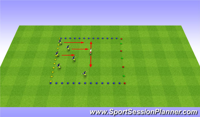 Football/Soccer Session Plan Drill (Colour): Sponge Bob