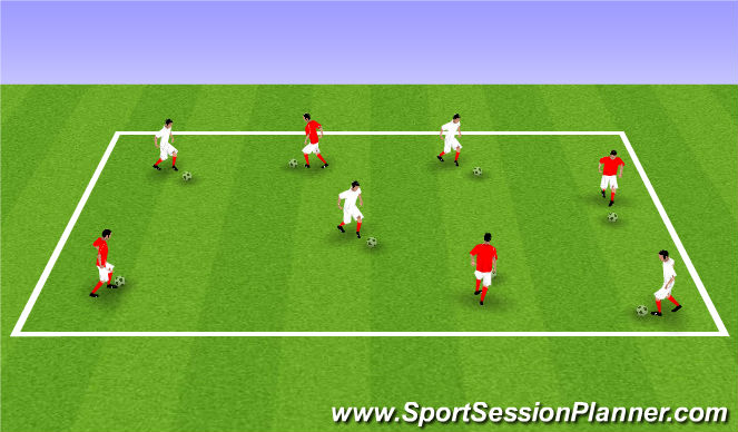 Football/Soccer Session Plan Drill (Colour): Main Theme 1