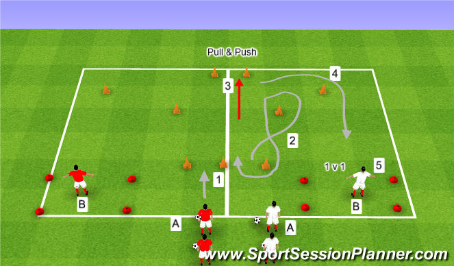 Football/Soccer Session Plan Drill (Colour): Main Theme 2