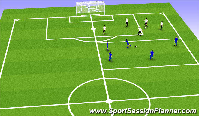 Football/Soccer Session Plan Drill (Colour): Passing Challenge