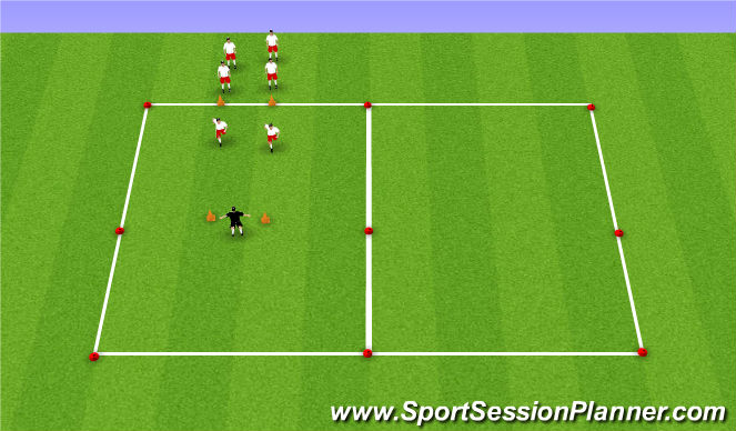 Football/Soccer Session Plan Drill (Colour): SAQ