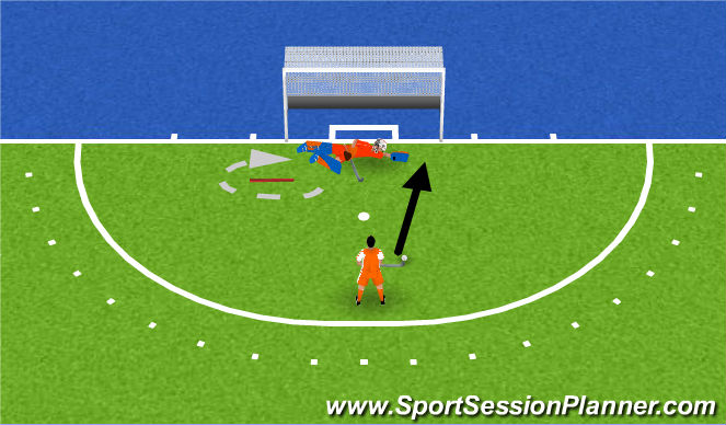 Hockey Session Plan Drill (Colour): Diving