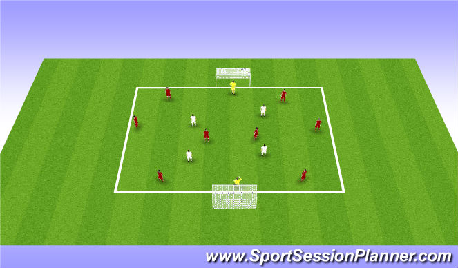 Football/Soccer Session Plan Drill (Colour): Screen 1