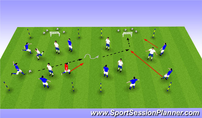 Football/Soccer Session Plan Drill (Colour): Screen 1