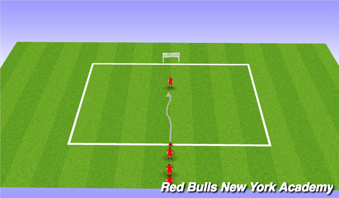 Football/Soccer Session Plan Drill (Colour): 1v1 direct