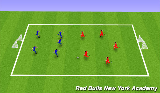 Football/Soccer Session Plan Drill (Colour): Conditioned Game
