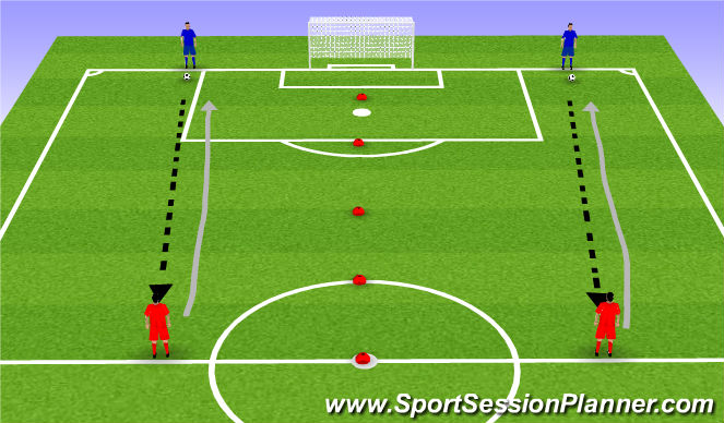 Football/Soccer Session Plan Drill (Colour): TR1