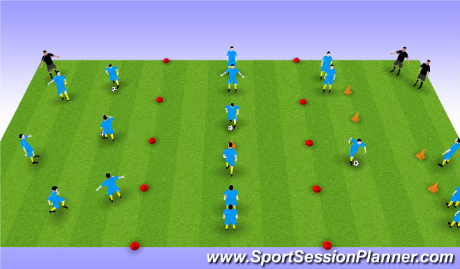 Football/Soccer Session Plan Drill (Colour): Screen 1