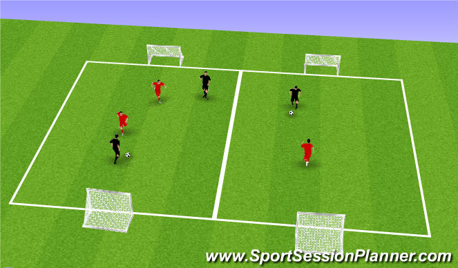 Football/Soccer Session Plan Drill (Colour): Arrival Activity