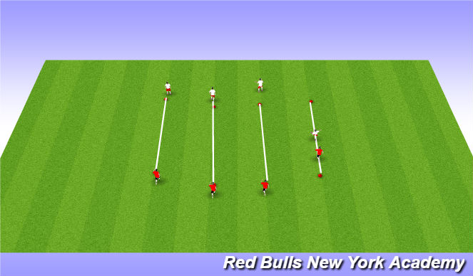 Football/Soccer Session Plan Drill (Colour): Warm up