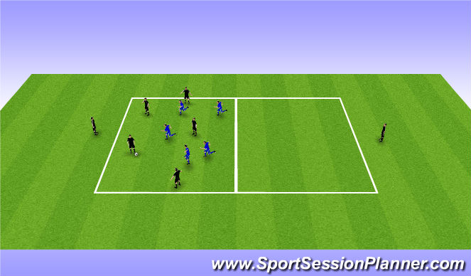 Football/Soccer Session Plan Drill (Colour): Screen 1