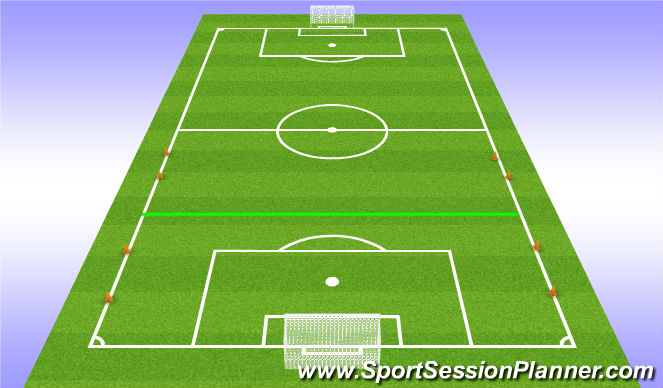 Football/Soccer Session Plan Drill (Colour): 8v8