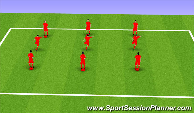 Football/Soccer Session Plan Drill (Colour): Control Tech