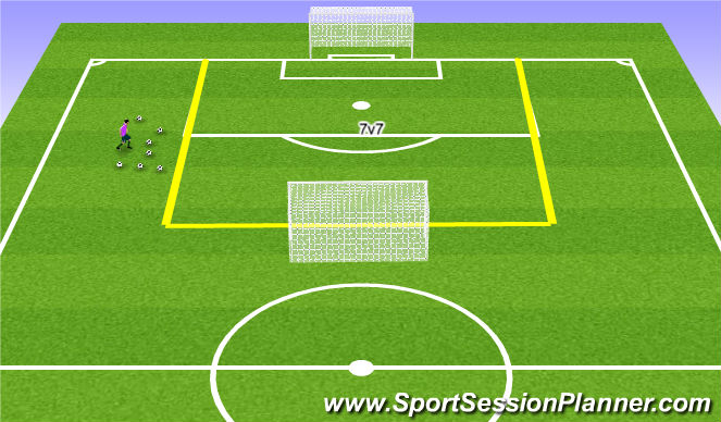 Football/Soccer Session Plan Drill (Colour): 7v7