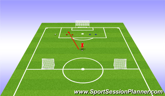 Football/Soccer Session Plan Drill (Colour): Warm up / Main