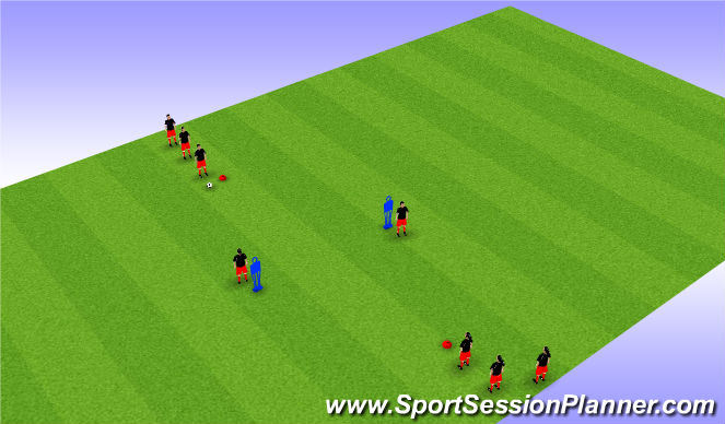 Football/Soccer Session Plan Drill (Colour): Constant Practice