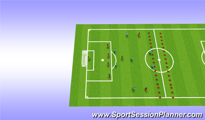 Football/Soccer Session Plan Drill (Colour): Random Practice
