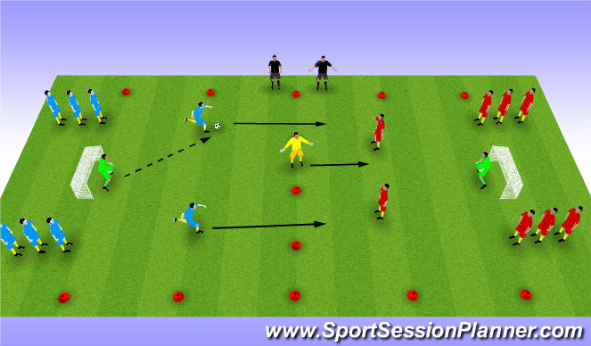 Football/Soccer Session Plan Drill (Colour): Screen 1