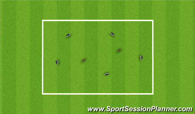 Football/Soccer Session Plan Drill (Colour): Rondos