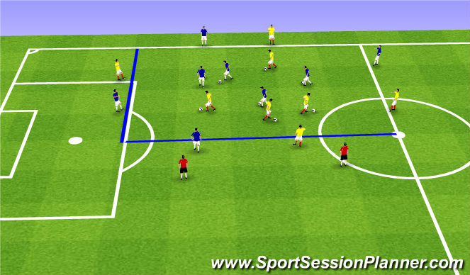 Football/Soccer Session Plan Drill (Colour): Communication Cohésion