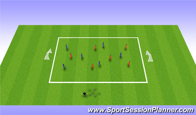 Football/Soccer Session Plan Drill (Colour): Free Play