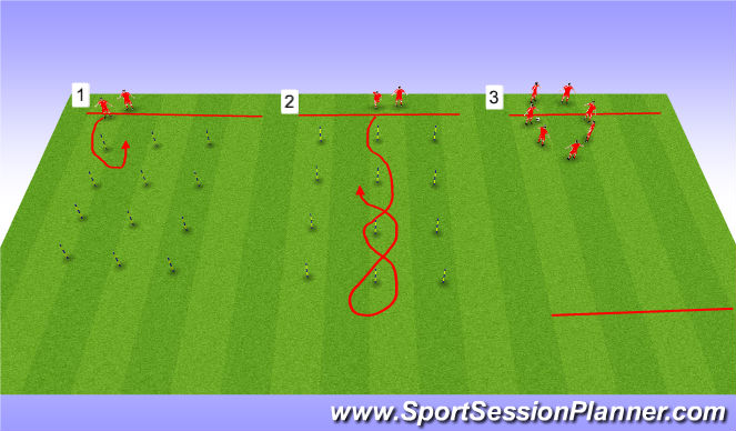 Football/Soccer Session Plan Drill (Colour): Juegos Recreativos