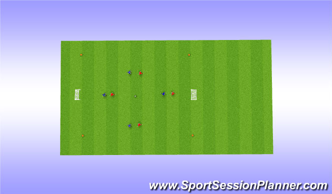 Football/Soccer Session Plan Drill (Colour): Scrimmage