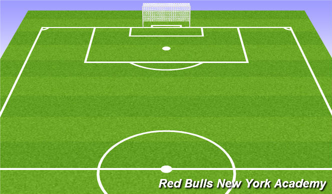 Football/Soccer Session Plan Drill (Colour): Half Field Play