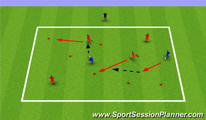Football/Soccer Session Plan Drill (Colour): Bugs Life Game