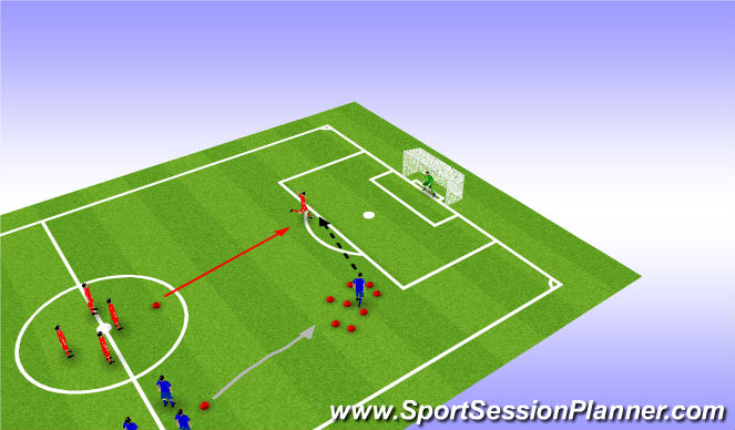 Football/Soccer Session Plan Drill (Colour): Screen 3