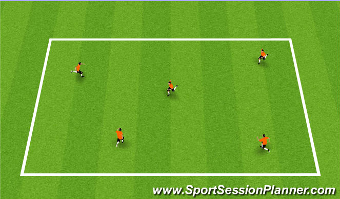 Football/Soccer Session Plan Drill (Colour): Ball Skills