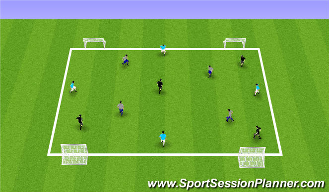 Football/Soccer Session Plan Drill (Colour): Global