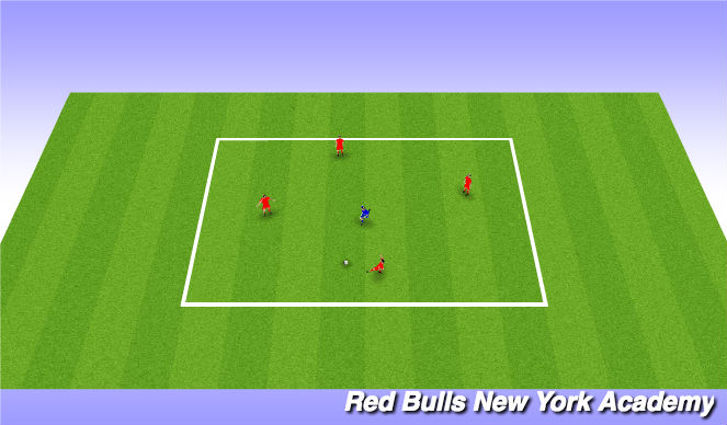 Football/Soccer Session Plan Drill (Colour): Rondo