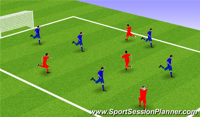 Football/Soccer Session Plan Drill (Colour): Screen 1