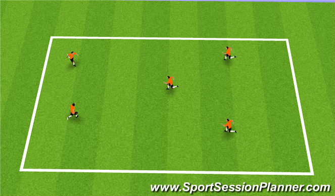 Football/Soccer Session Plan Drill (Colour): Ball Skills