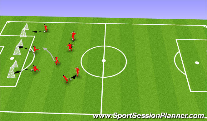Football/Soccer Session Plan Drill (Colour): Free Play