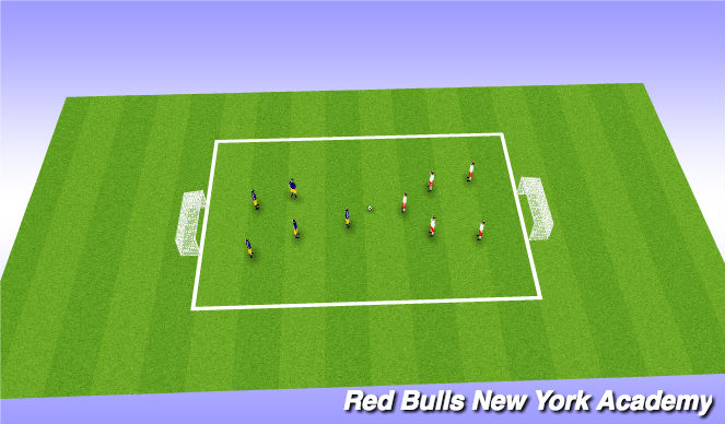 Football/Soccer Session Plan Drill (Colour): Game (5v5)