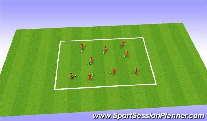 Football/Soccer Session Plan Drill (Colour): Cars