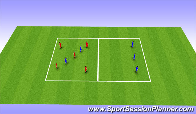 Football/Soccer Session Plan Drill (Colour): ESSG